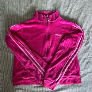Pink Zip-Up Track Jacket
